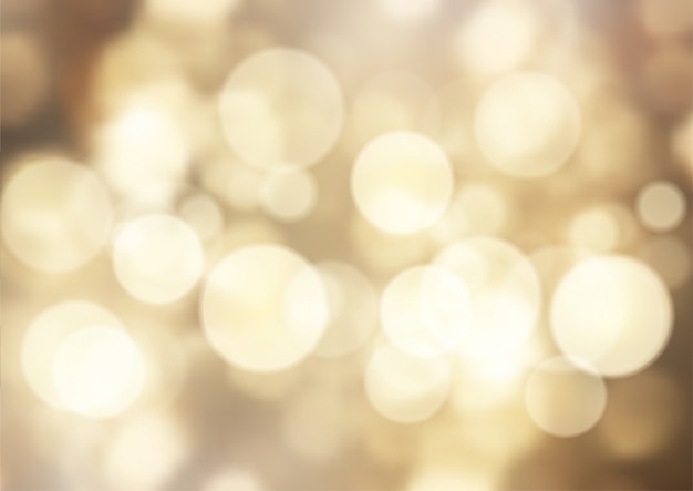 Free vector golden bokeh lights background