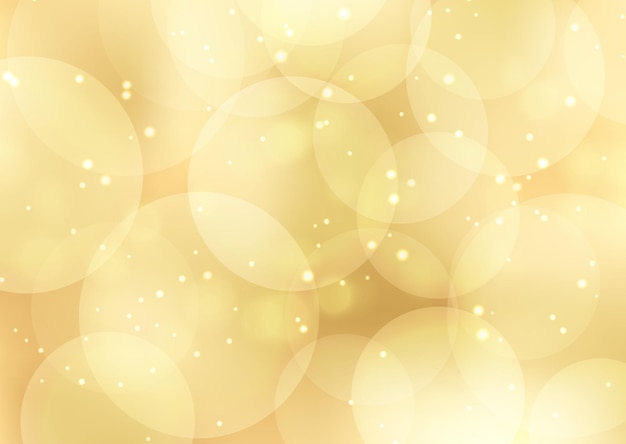 Free vector golden bokeh lights background