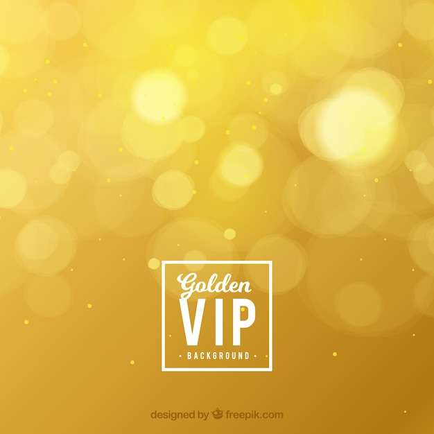 Golden bokeh vip background