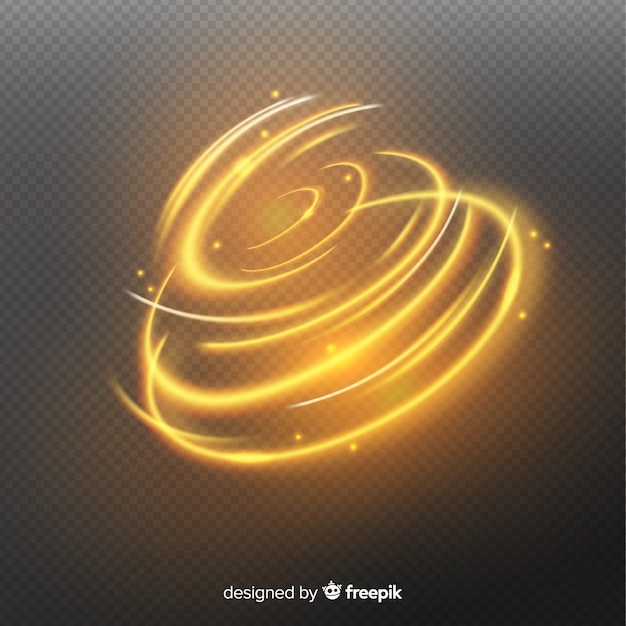 Free vector golden bright spiral