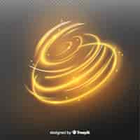 Free vector golden bright spiral