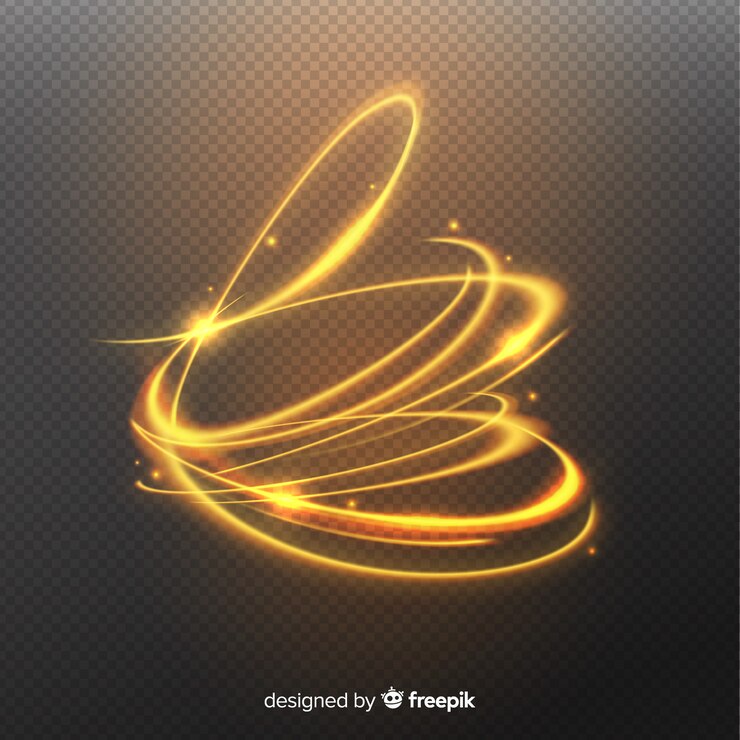 Free Vector golden bright spiral