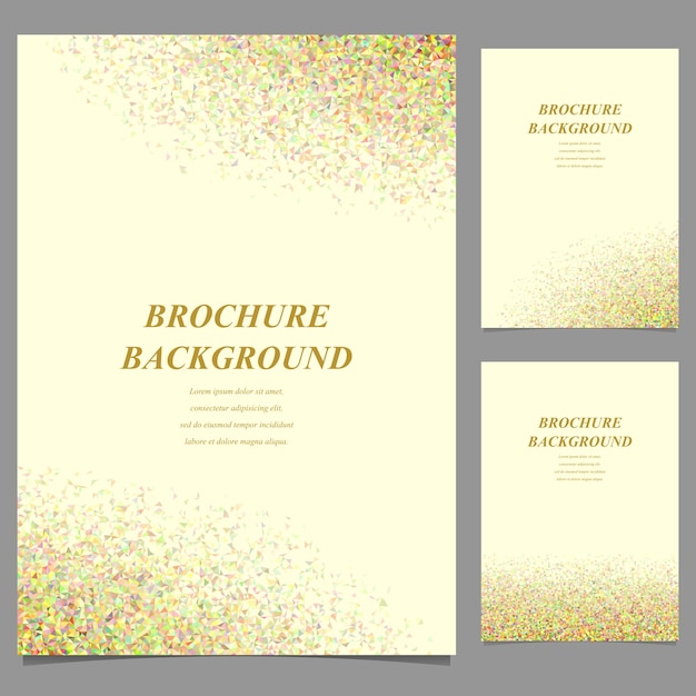 Free Vector golden brochure background