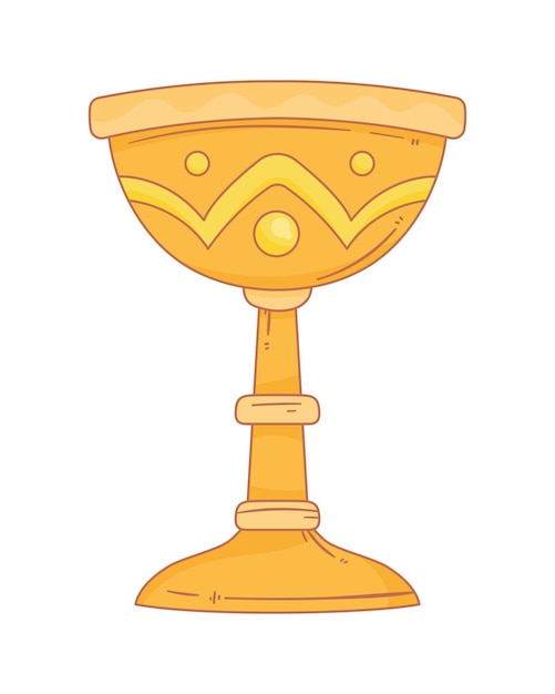 Бесплатное векторное изображение Золотая чаша-чаша
