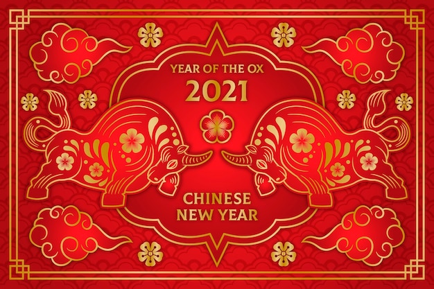Capodanno cinese dorato 2021