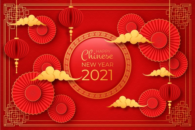 Golden chinese new year 2021