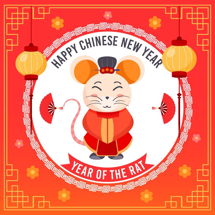 Free Vector golden chinese new year concept