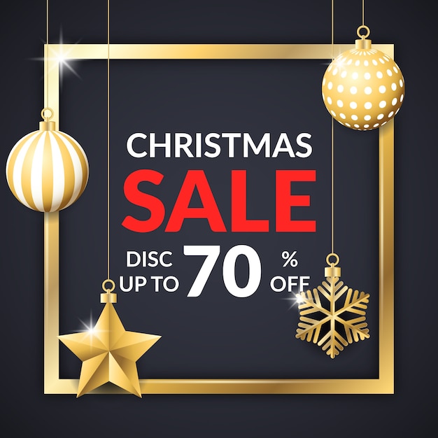 Golden christmas sale