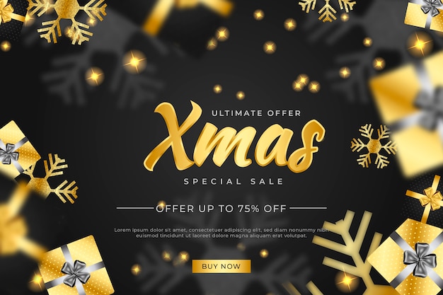 Golden christmas sale