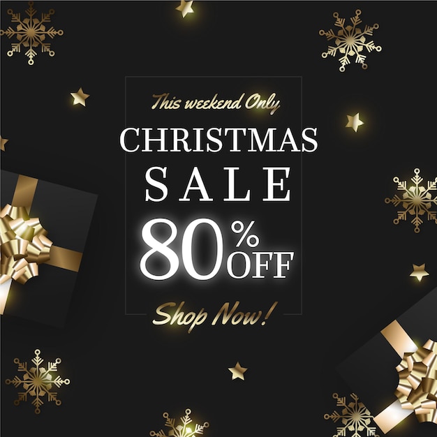 Golden christmas sale