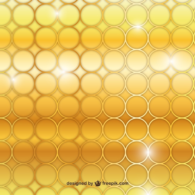 Golden circles background