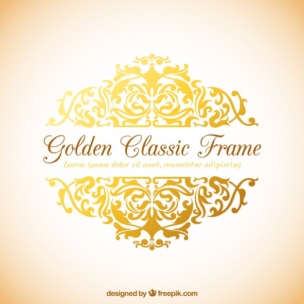 Golden classic frame