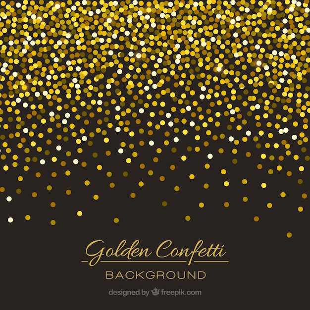 Free vector golden confetti background