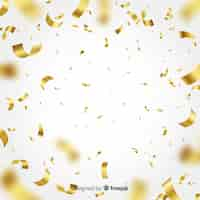 Free vector golden confetti background