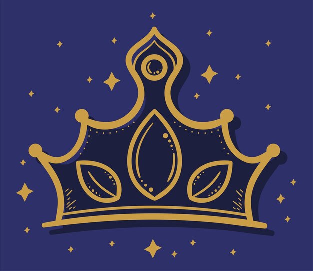 돌이 달린 황금 왕관