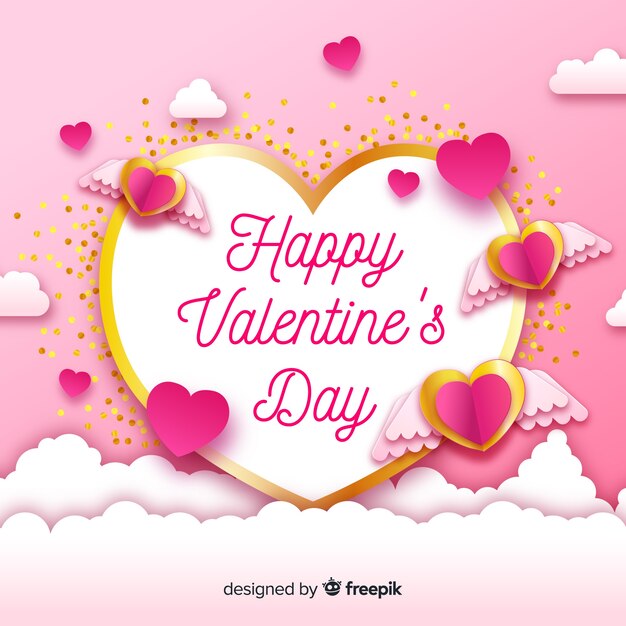 Golden details valentine's day background