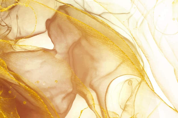 Бесплатное векторное изображение Золотой элегантный жидкий фон
