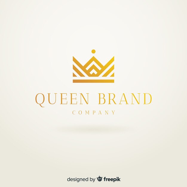 Золотой элегантный логотип плоский стиль