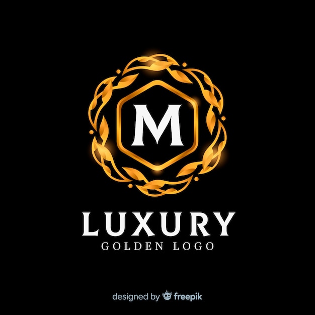 Vector modern Emblem Master Class. Elegant Golden Font. Artistic