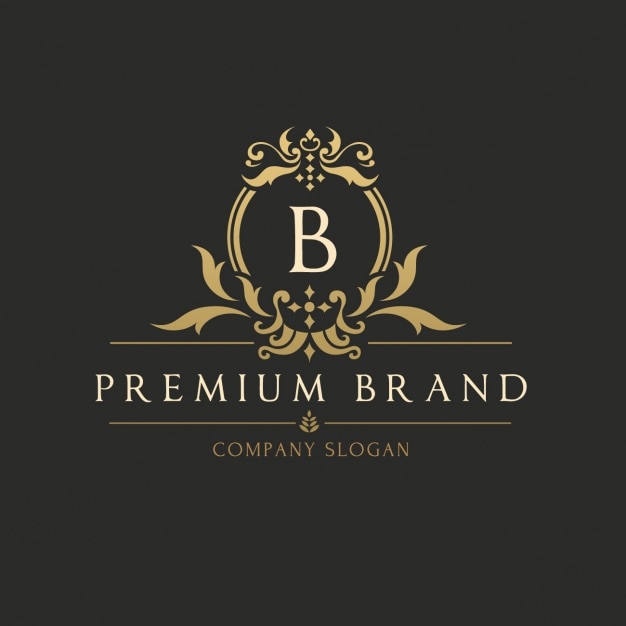 Golden elegant logo template