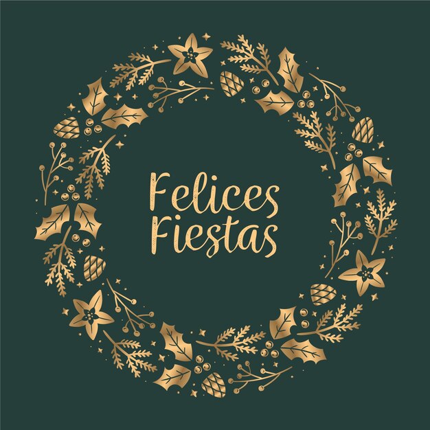 황금 felices fiestas 개념