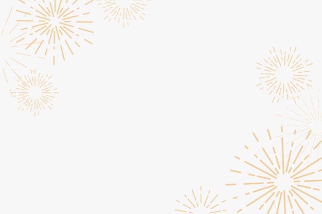 黄金の花火の新年のお祝いの背景