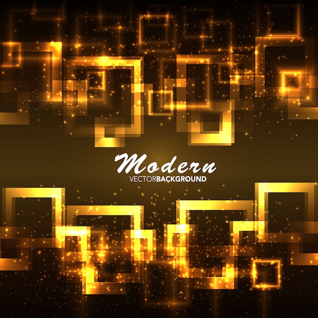 golden flame square background