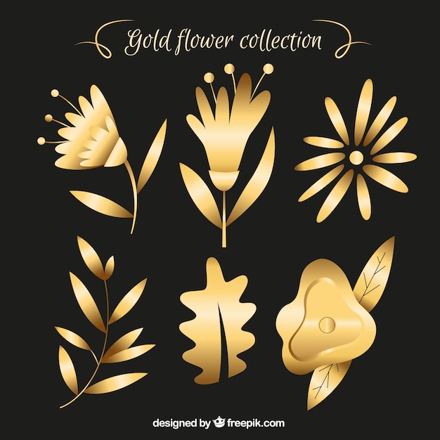 Golden flower collection