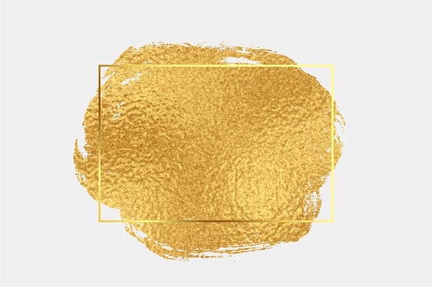 Golden foil texture brush stroke background