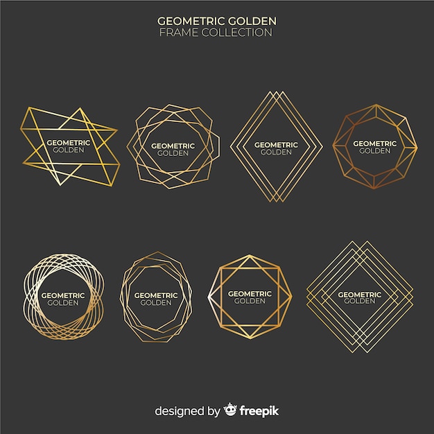 Free vector golden frame collection