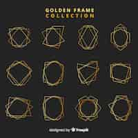 Free vector golden frame collection