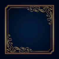 Free vector golden frame template