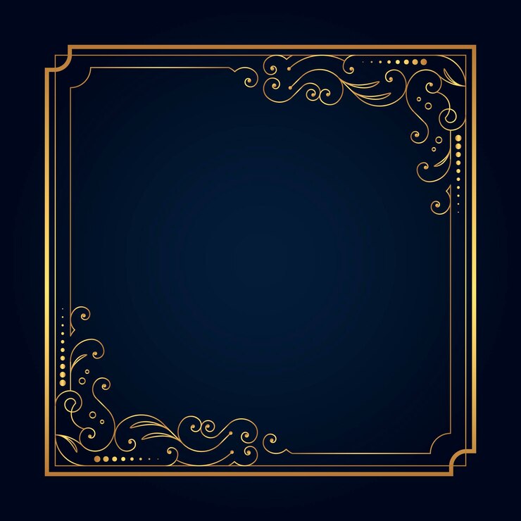 Free Vector golden frame template