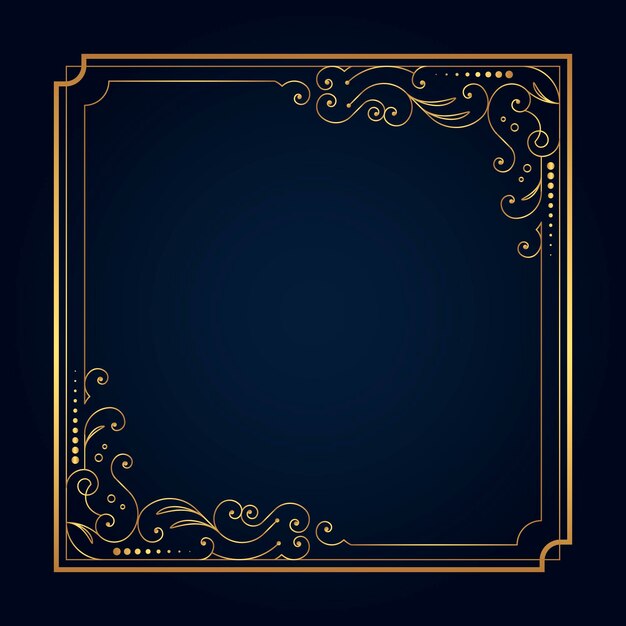 Golden frame template