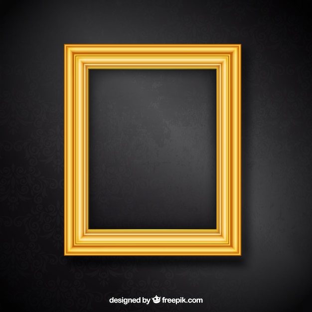 Free vector golden frame