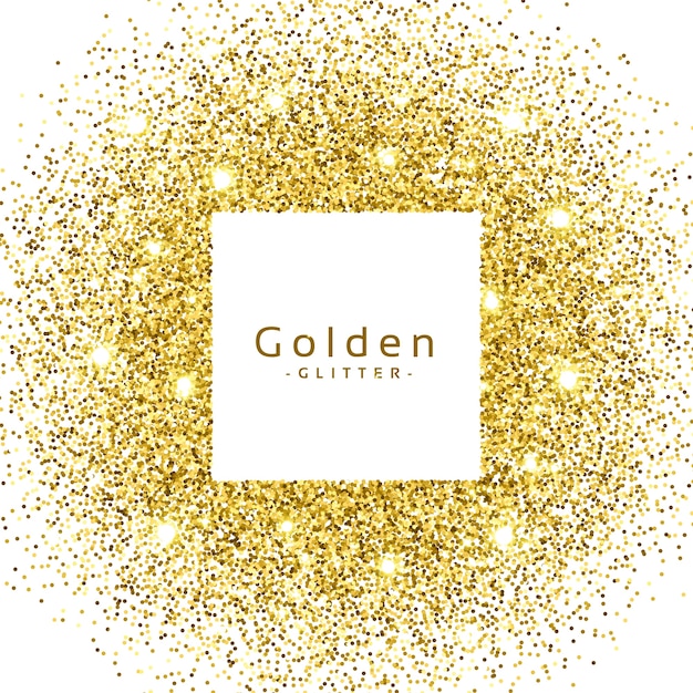 Golden glitter background