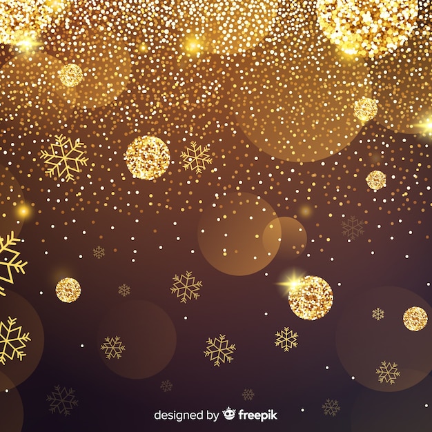 Golden glitter background