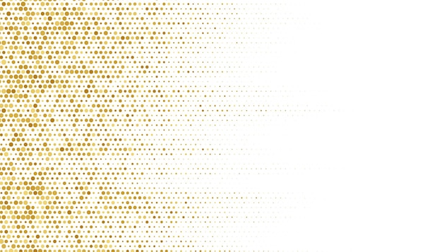 흰색 바탕에 황금 하프톤 패턴 질감