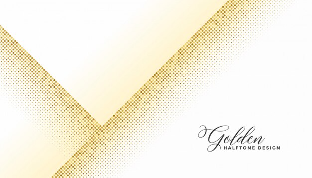 Golden halftone stylish  on white background