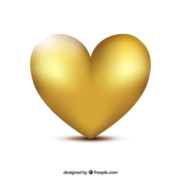 Golden heart background