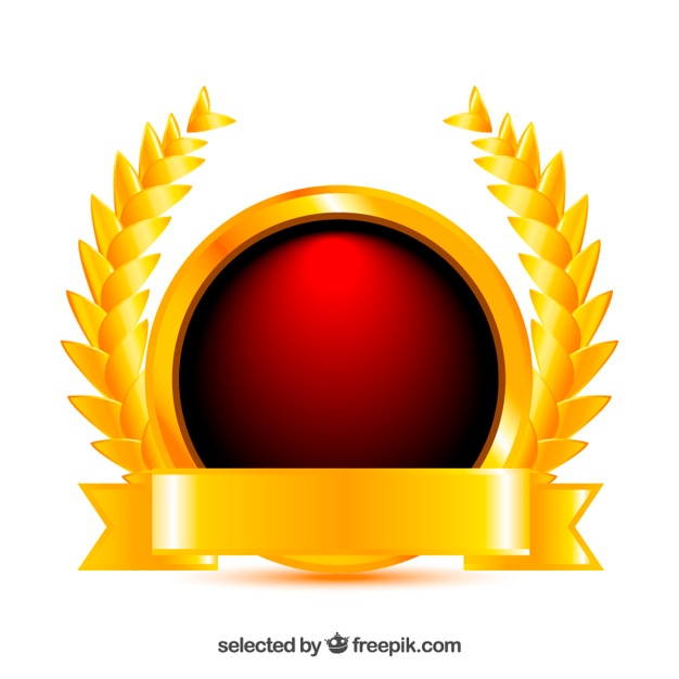 Free vector golden insignia