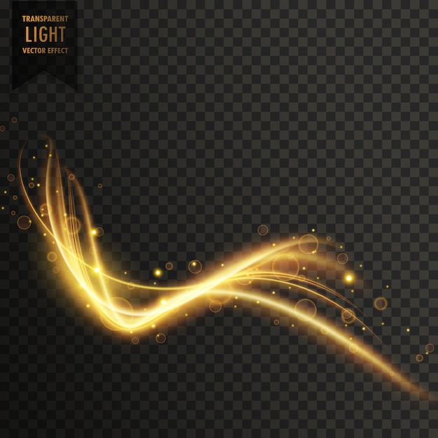 Free vector golden light effect