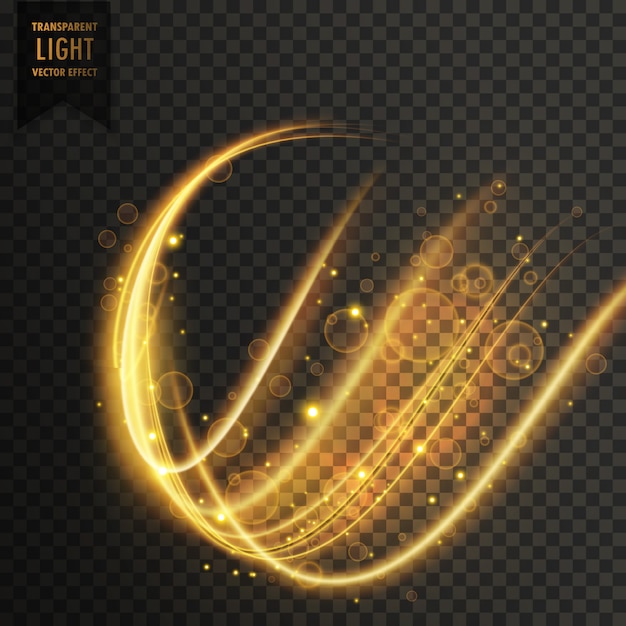 Free vector golden lights effect