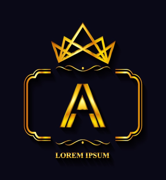 Golden logo template