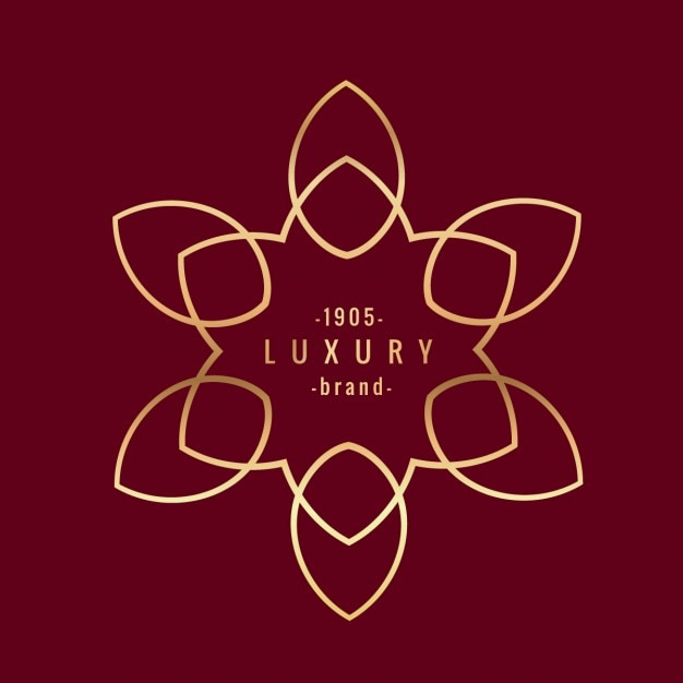 Golden luxury brand