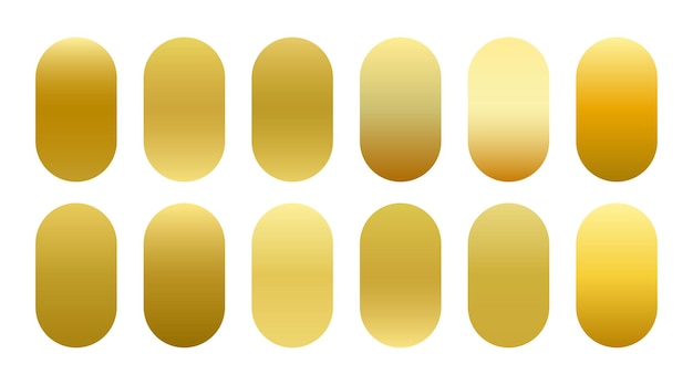 Golden luxury gradients big set