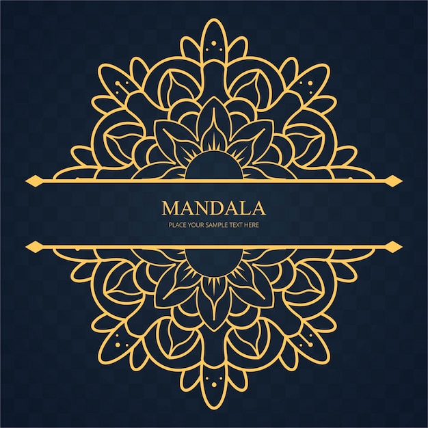 Golden mandala background