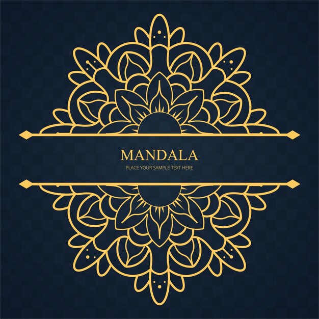 Golden mandala background