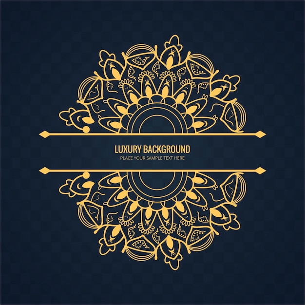 Free vector golden mandala background