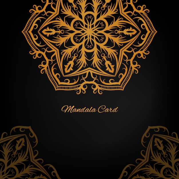 Golden mandala background